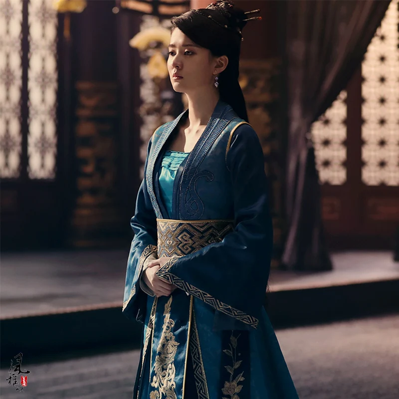 Female Hanfu Costume for TV Play Lang Ya Bang Feng Qi Chang Lin Ancient Chinese Women's  Hanfu