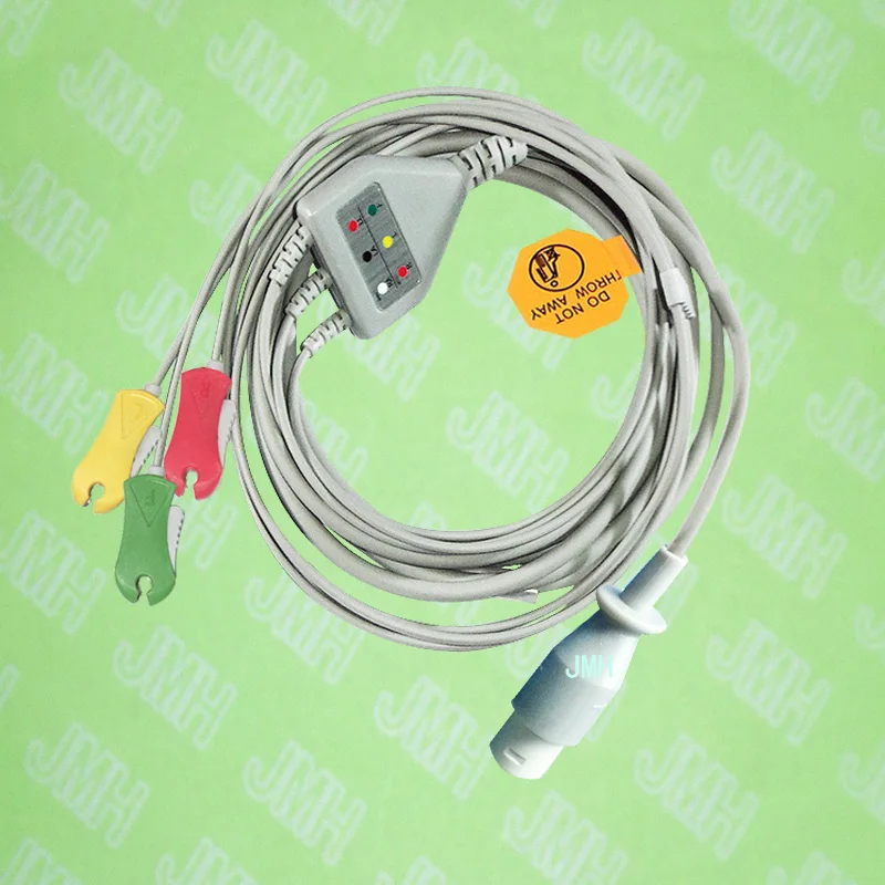 Defibrillate moment,Compatible with 8pin Philips(HP) patient ECG/EKG monitor the cable and 3 lead clip leadwires,IEC or AHA.