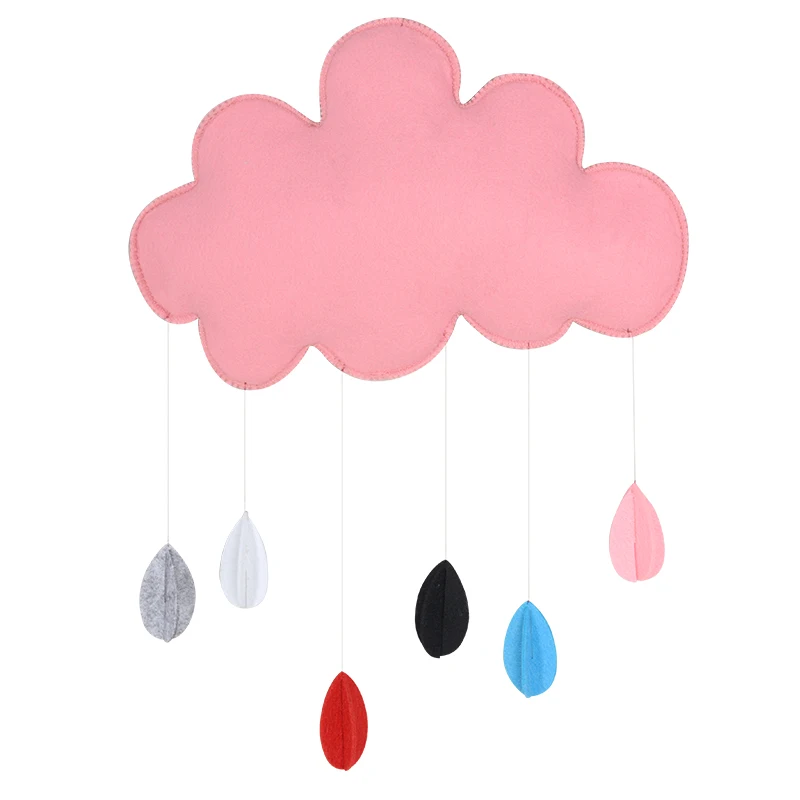 2021 Trẻ Em Cotton Chơi Xếp Hình Đồ Chơi Giáo Dục Handmade Vải Không Dệt Mây Raindrop Trẻ Em Treo Giường Phụ Kiện Trang Trí 2021