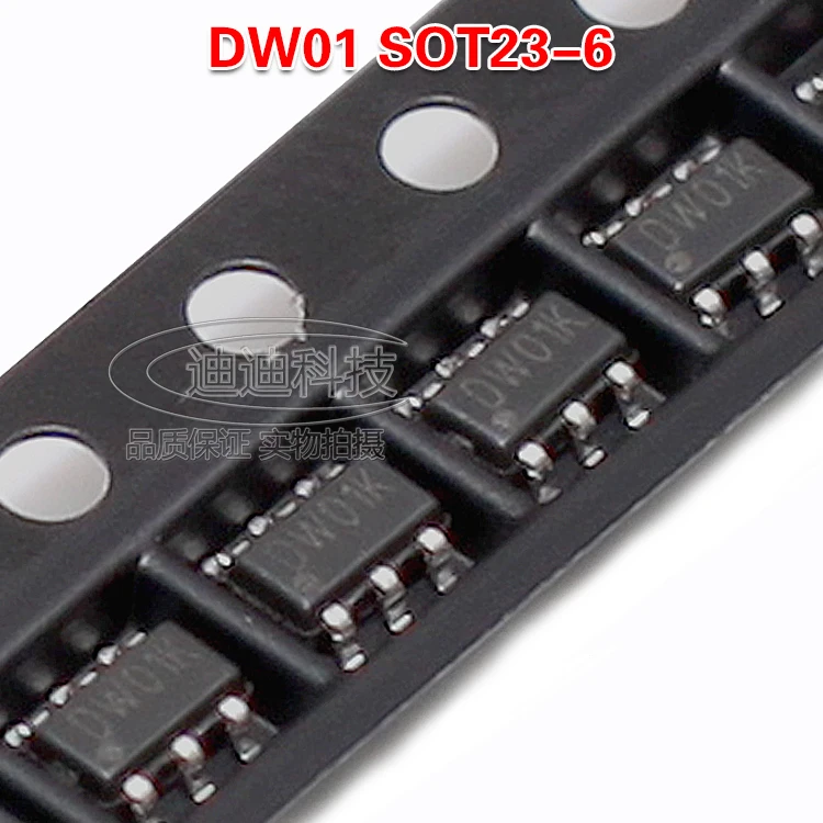 New DW01 DW01A DW01D SOT23-6 mobile power lithium protection IC MOS tube patch