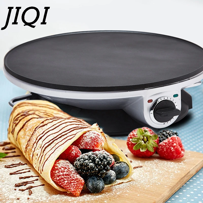 Electric Crepe Maker Omelet Pancake Baking Pan Chinese Spring Roll Pie Grill Machine BBQ Oven Barbecue Roasting Griddle EU US