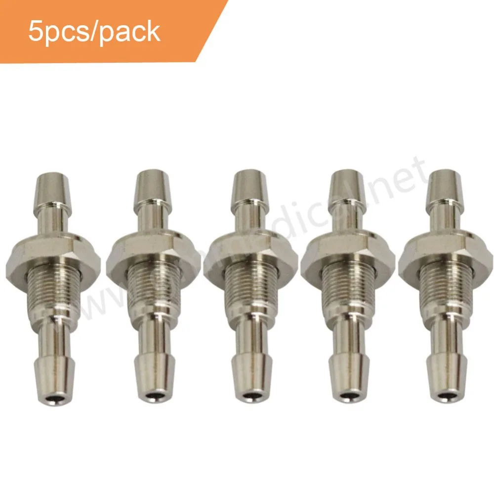 Patient Monitor Nibp Socket, To Connect Air Hose Tube Directly NIBP Cuff Air Hose Connector 5Pcs/Pack.