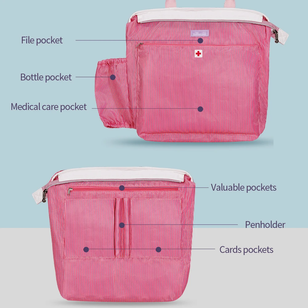 Sunveno Fashion Maternity Hospital Bag Prenatal Examination Bag Before Labour Diaper Bag Nappy Bag