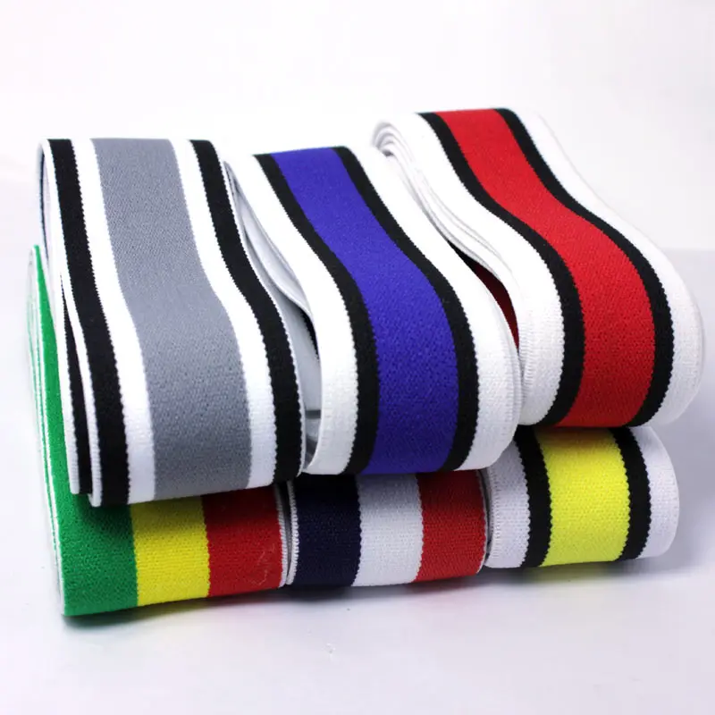 About 4cm accessories high quality striped belt elastic band/thickening plus soft imported tight tight NEW