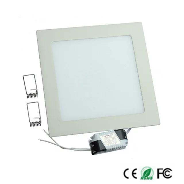 Dimmable LED Panel Light Ultra Thin Ceiling Recessed Downlight 3w 4w 6w 9w 12w 15w 25w Square  LED Spot Light AC85-265V