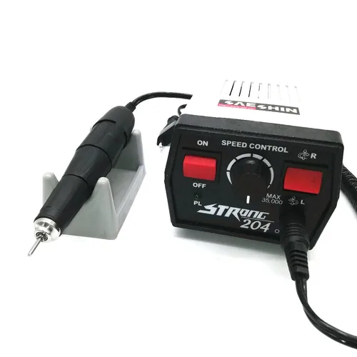 Imagen 2 del producto Taladro eléctrico para uñas de 65W, 35000rpm, fuerte, 204, juego de manicura eléctrica, máquina de pedicura, equipo profesional para cortar uñas