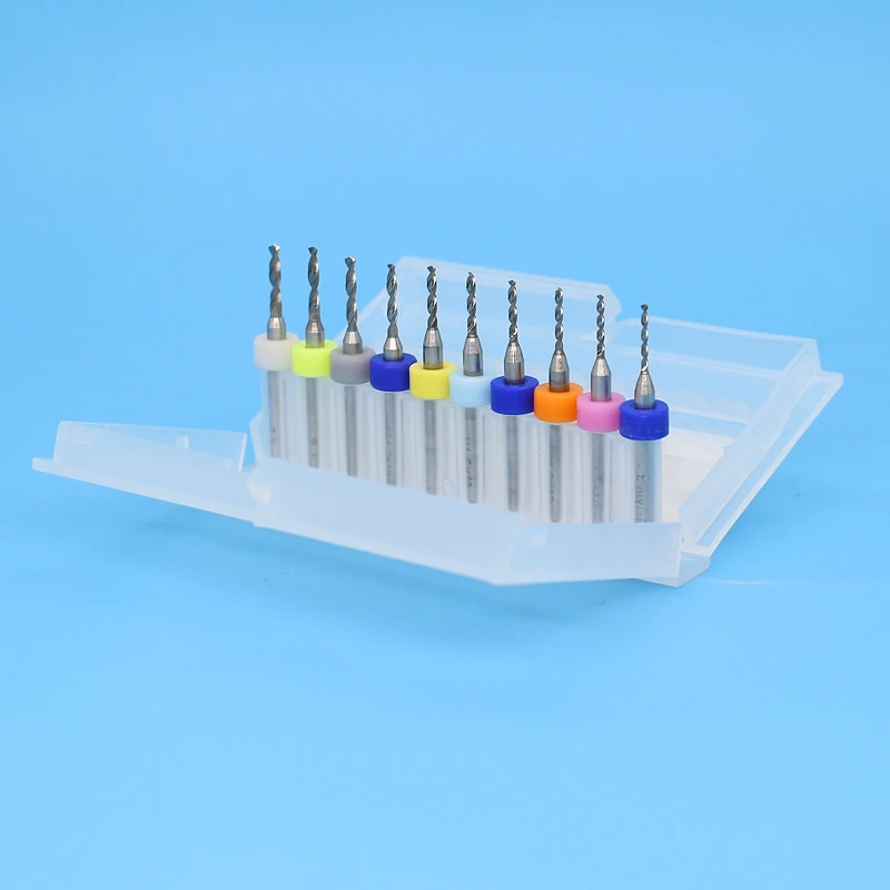 Tungsten carbide pcb drill bits micro 10pcs 1.1-2.0mm CNC router woodworking. Metal drill ,Printed circuit board drilling tool