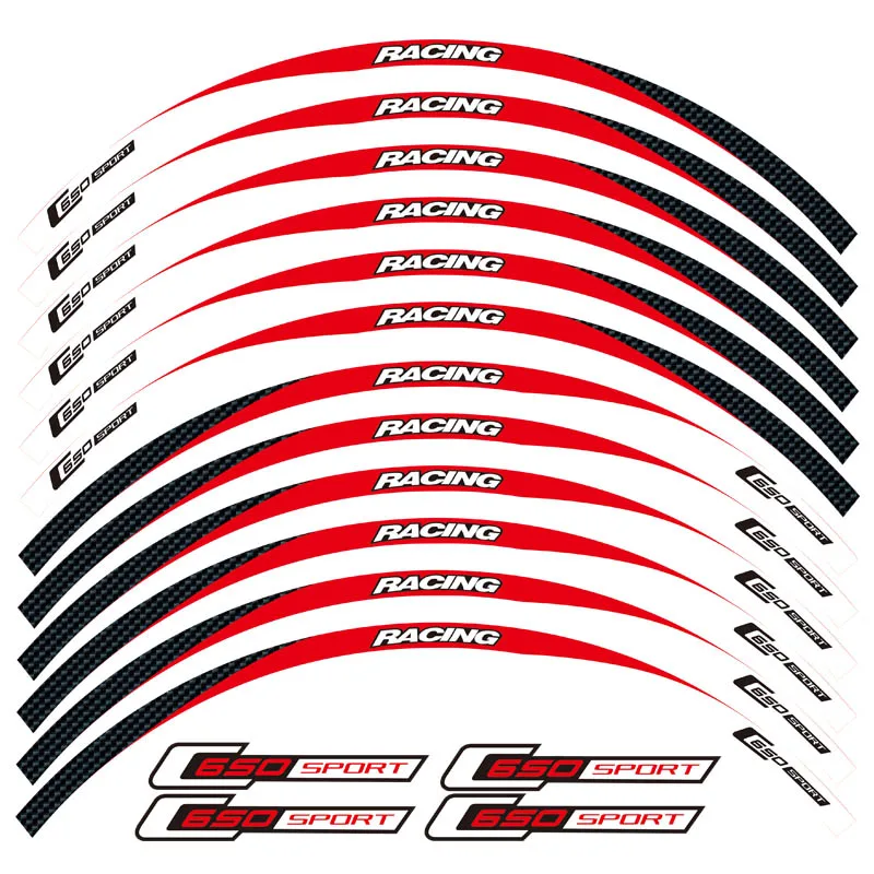 1 комплект, Светоотражающие Водонепроницаемые наклейки на колеса с передними и задними краями для Мотоцикла BMW C650sport