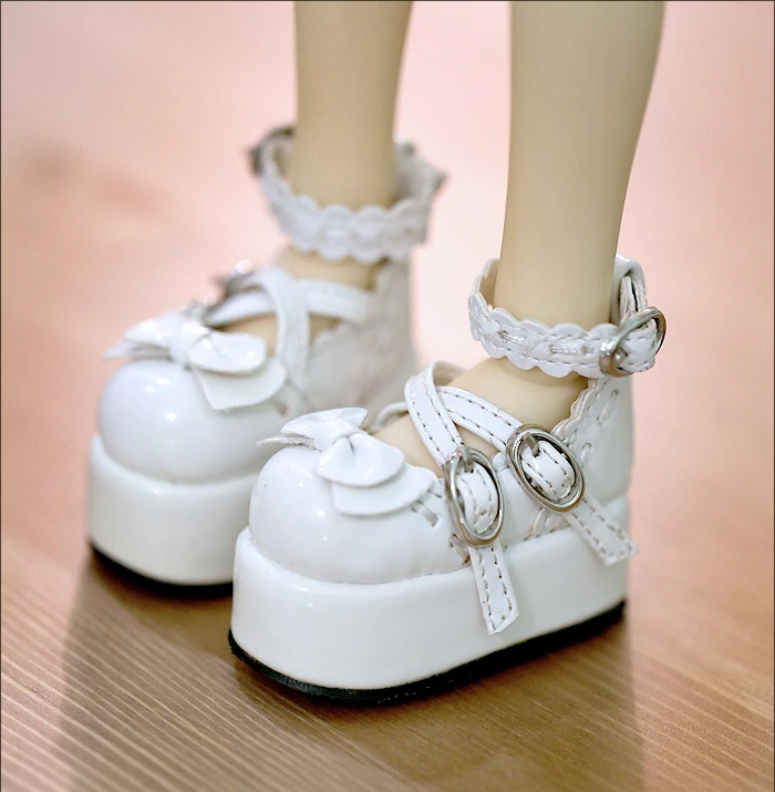 

D01-P052 children handmade toy 1/3 1/4 Doll Accessories BJD/SD doll Wild lolita lace buckle shoes 1pair