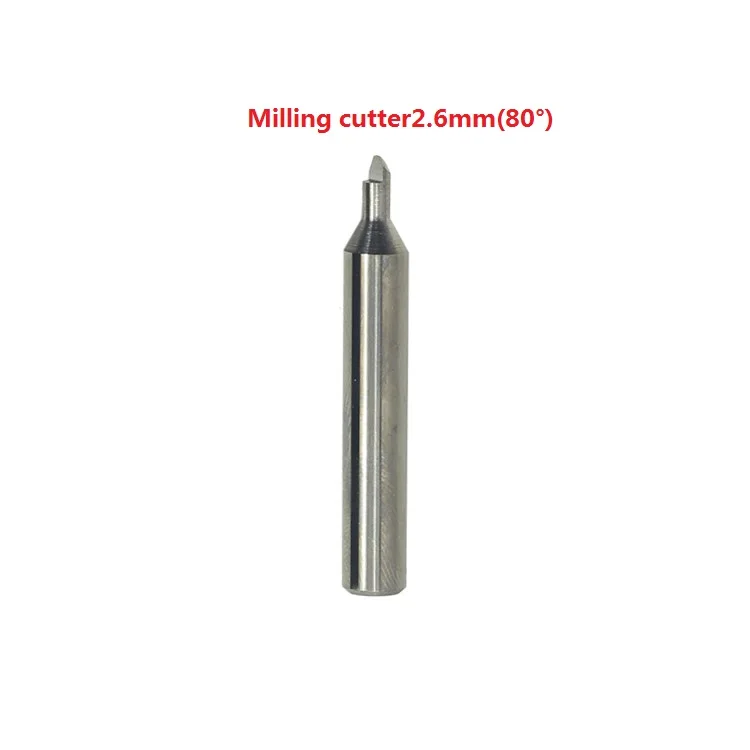 Raise Universal Key Duplicating Cutting Machine Milling Cutter Locksmith Tools End Mills Cutters 80 Degree 2.6mm