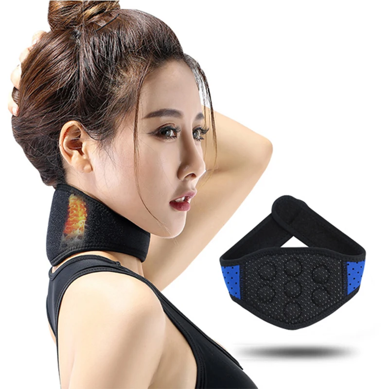 

Tourmaline Neck Support Self-Heating Brace Magnetic Therapy Wrap Neck Protect Band for Pain Relief