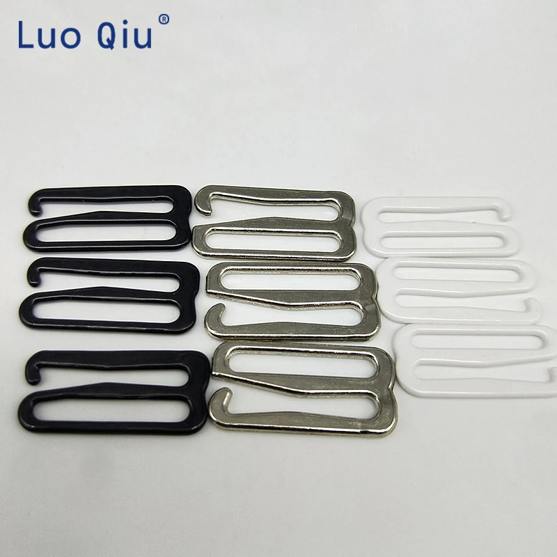 Painted silver type 9 metal bar Buckles clips for Lingerie Adjustment accessories DIY belt buckle garment 20 pcs/lot 20mm