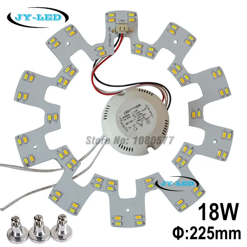 Double Color Ceiling Light Board LED Panel 12W*2 18W*2 24W*2 SMD5730 White/Warm White/Nature White + Magnet Screw + Driver