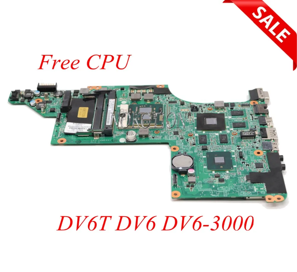 615279-001 630279-001 For HP Pavilion DV6T DV6 DV6-3000 Laptop Motherboard Intel ddr3 With ATI graphics card Main board FREE CPU