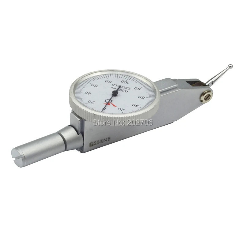 0-0.2mm 0.002mm 7Jeweld Miron Dial Test Indicator 0-0.8mm 0.01mm dial indicator dial Level Gauge  Scale Precision Metric Dovetai