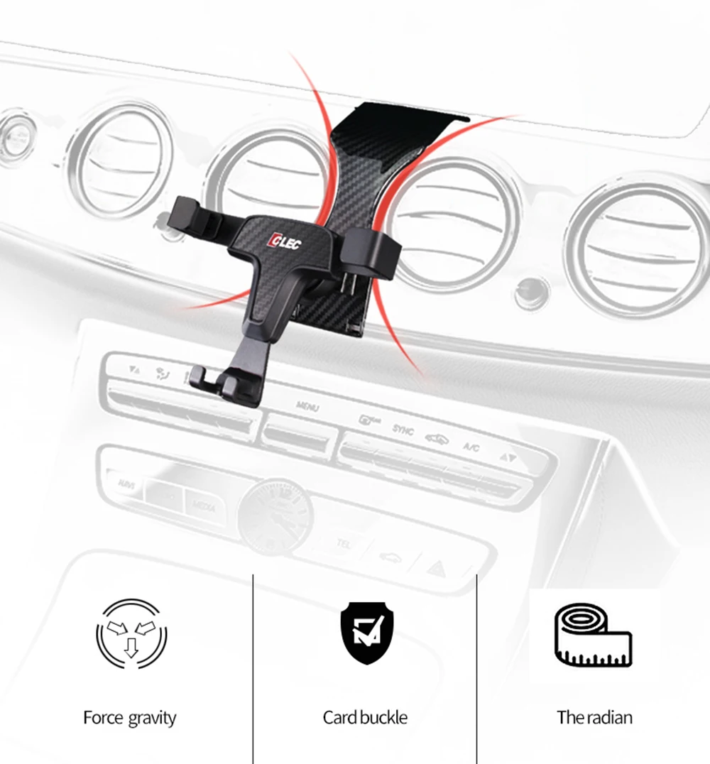 Car Mobile Phone Holder For Mercedes Benz E Class W213 MB E200 E220d E300 E400 E63 Bracket GPS Stand 360 Degree Rotatable Mount