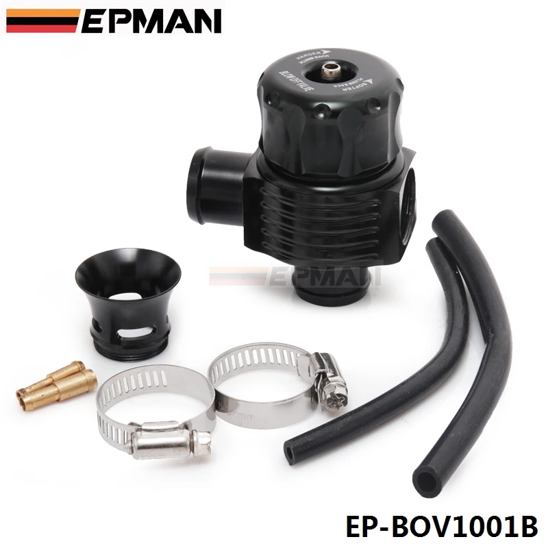 25mm Universal Dual Port Blow Off Valve (BLACK) Diverter Valve Dump Valve EP-BOV1001B