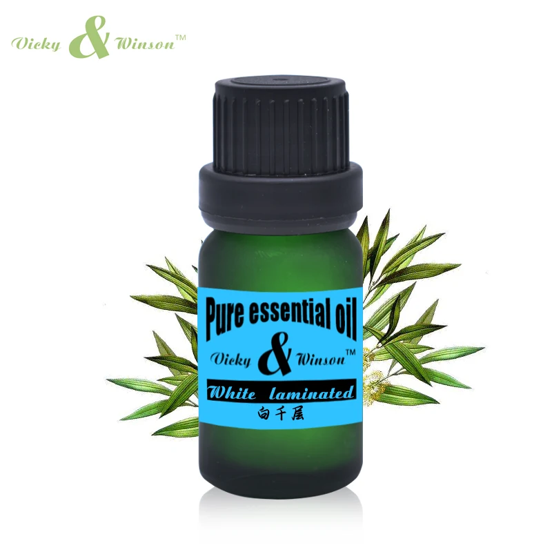 Vicky & winson Cajeput essential oil 10ml Melaleuca leucadendron sterylizacja wykrztuśny środek przeciwbólowy biały laminowany VWDF3