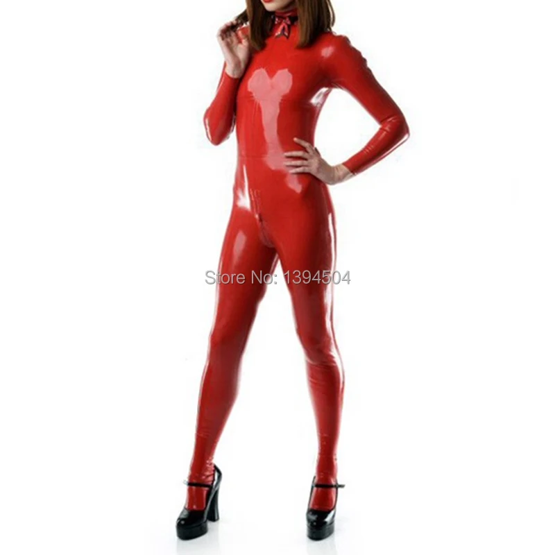 

Sexy exotic Unisex Shoulder Zipper entrance handmade Latex Catsuit catsuits Rubber cekc Bodysuits Crotch Zipper uniform Zentai