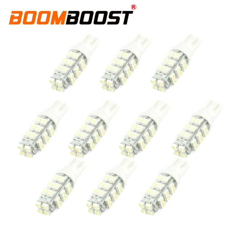 Vendita calda 10 pcs migliore vendita 10W 28SMD 3528 Auto HA CONDOTTO LA lampada di lettura della luce di cupola dell'automobile LED della luce di freno larghezza lampada 194 168