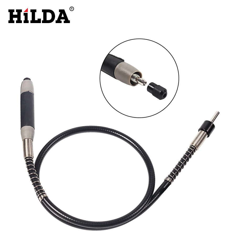 HILDA Flexible Shaft Fits Rotary Grinder Tool for Dremel  400W  Rotary Tools 110cm with 6 Chuck for Dremel Accessories