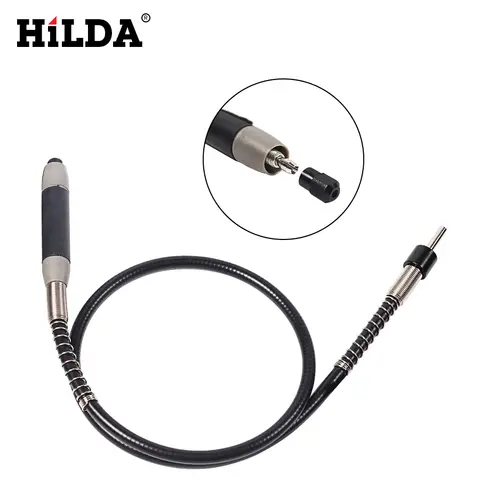 HILDA 유연한 샤프트는 Dremel 400W 로타리 도구 용 로터리 그라인더 도구에 적합합니다. Dremel 액세서리 용 6 척이있는 110cm