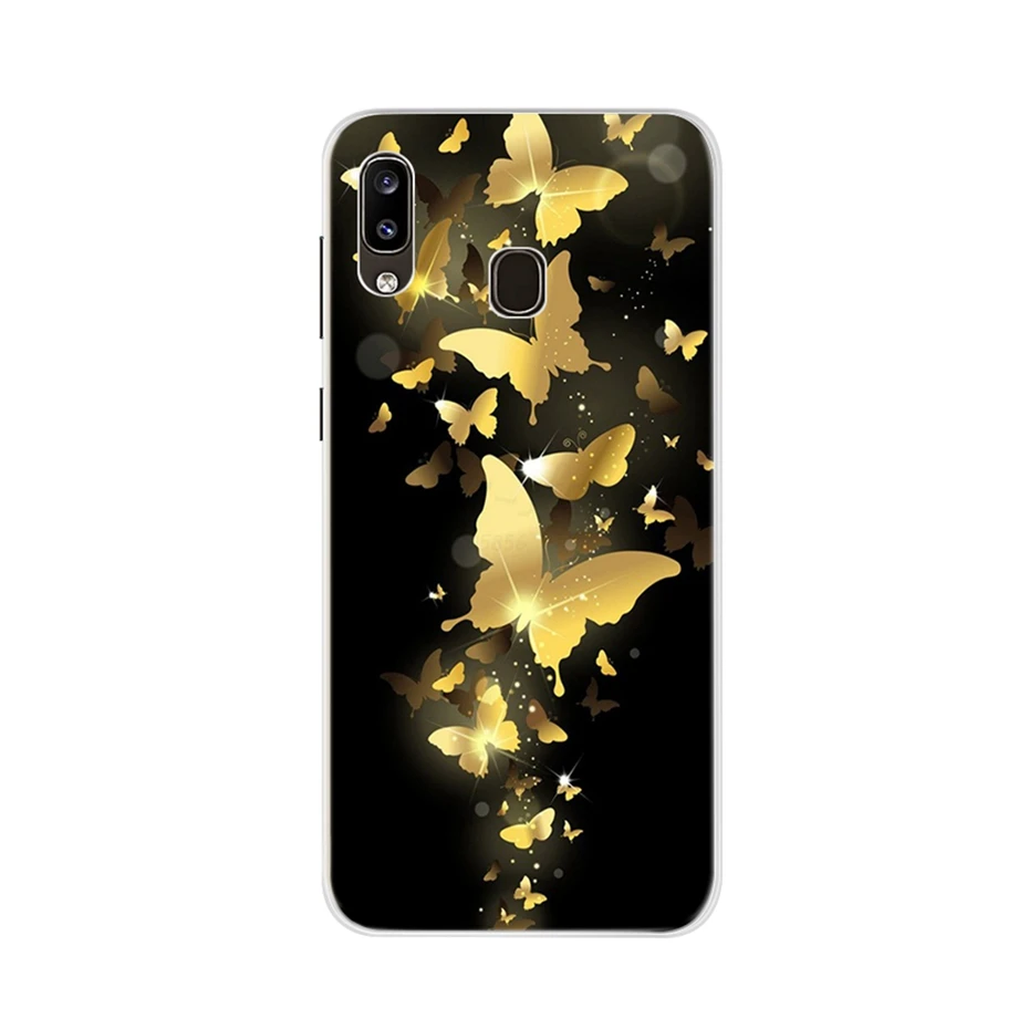 Case For Samsung Galaxy A30 Phone Case Samsung A30 Bumper Silicon Soft TPU Cover For Samsung A20 A 30 SM-A305F A305F Flower Case