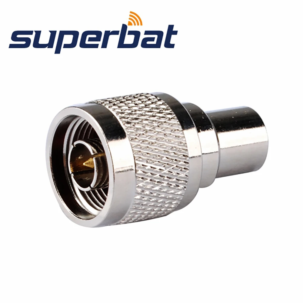 Superbat-Adaptador de N-FME tipo N macho a conector recto FME