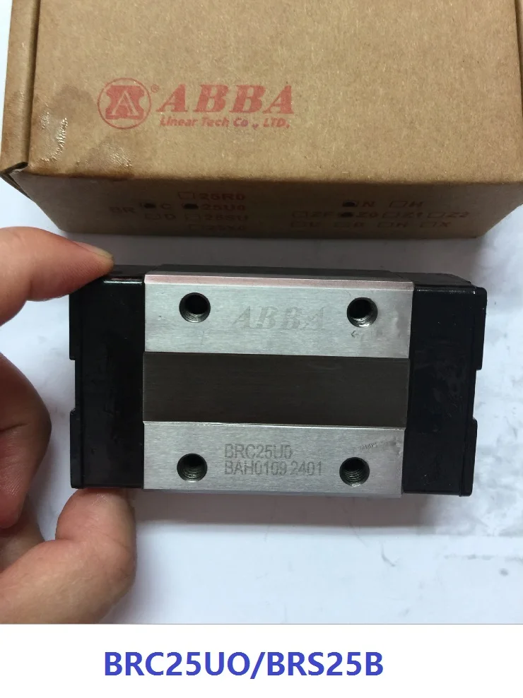 10pcs Original Taiwan ABBA BRC25UO/BRS25B Slider Block Linear Rail Guide Bearing for CNC Router Laser Machine 3D printer