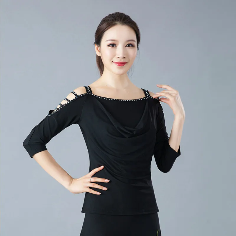 Lady Ballroom Dancing Skirt Girls Modern Dance Skirt Waltz Ballroom Dance Suit Female Practice Pendulum Long Skirt D0820