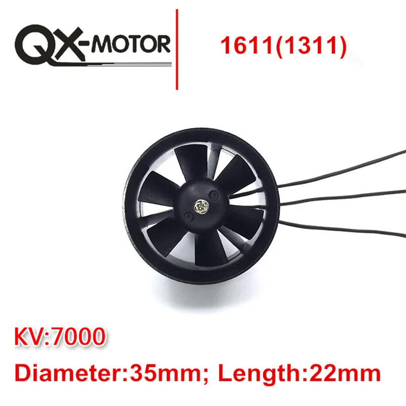 QX-MOTOR DIY EDF Ducted Airplane Fan 30mm /50mm/ 64mm / 70mm / 90mm with Brushless Motor