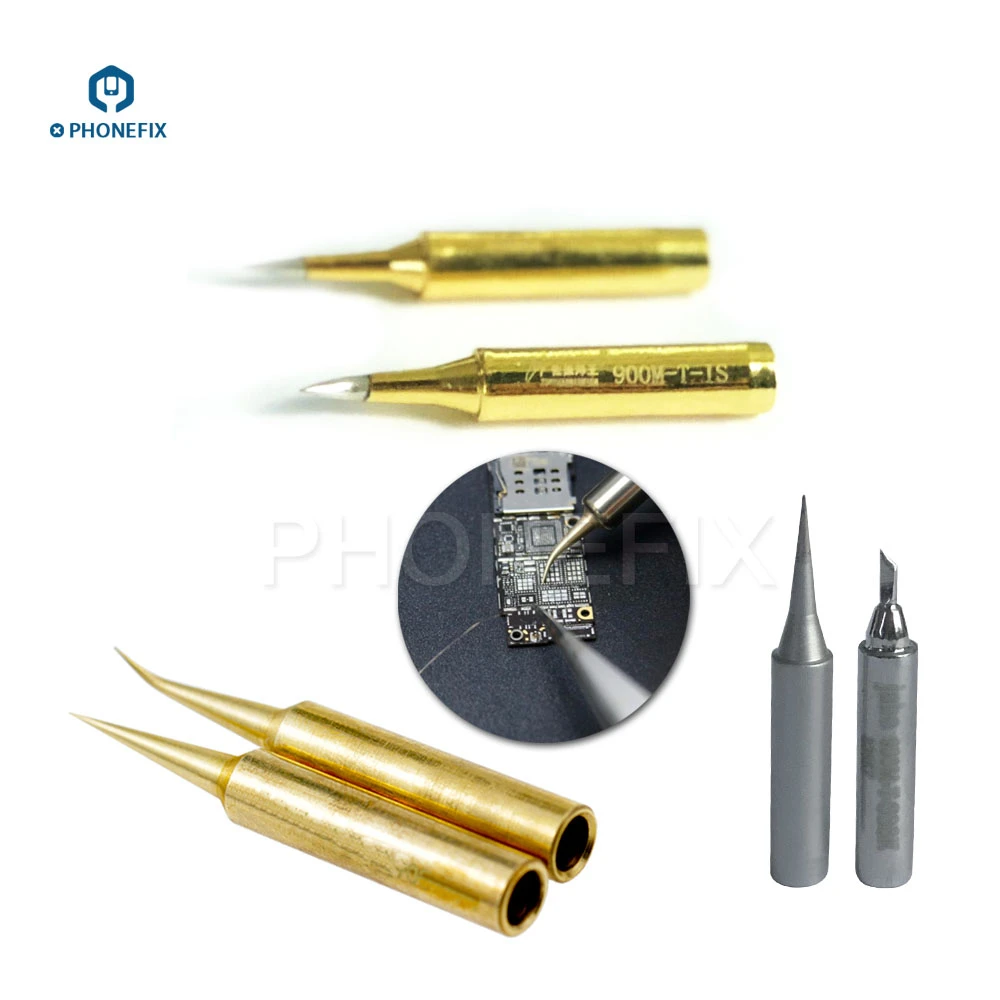 PHONEFIX fil de soudure de précision, pointe de fer à souder tête à Angle pointu pour iPhone réparation carte mère outils de soudage