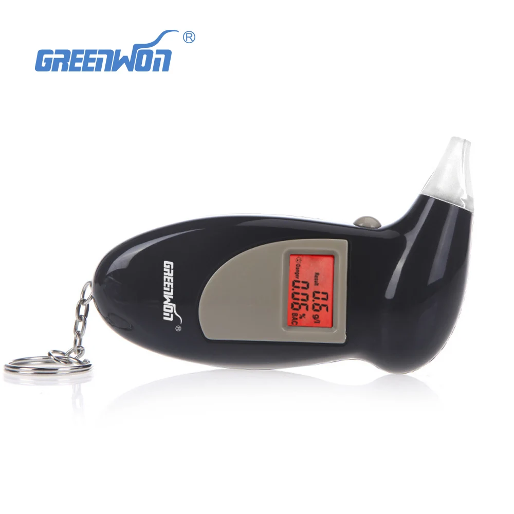 

5pcs/ 2019 Key Chain LCD Alcohol Tester Alcohol Breath Analyze Tester Digital Breathalyzer 0.19% BAC Max Newest