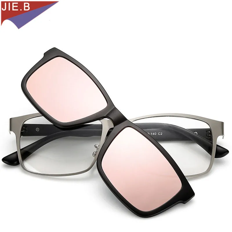 Fashion RT90   Alloy Glasses Frame For men glasses Clip on Sunglasses Dual Purpose Polarized Lens Optical Eyeglasses Frame Women