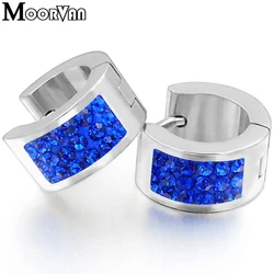 Moorvan 2025 Fashion Stainless Steel Earrings Stud, Crystal Women Earrings VE300