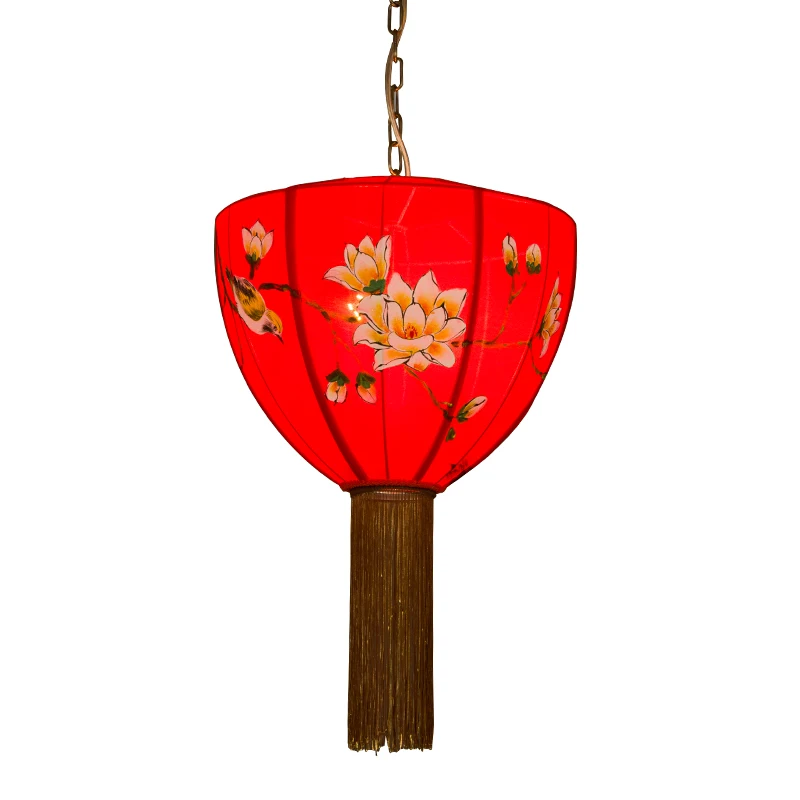 Chinese art pendant lamp tea house restaurant lights hotel Hot pot shop lantern corridor light creative pendant lights ZA82117