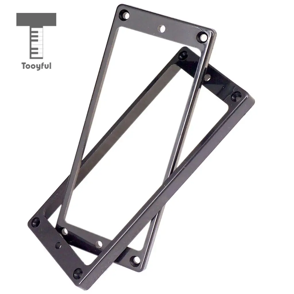 Tooyful 8-String Guitar Parts Plastic Humbucker Pickup Mounting Ring Frame for Replacement