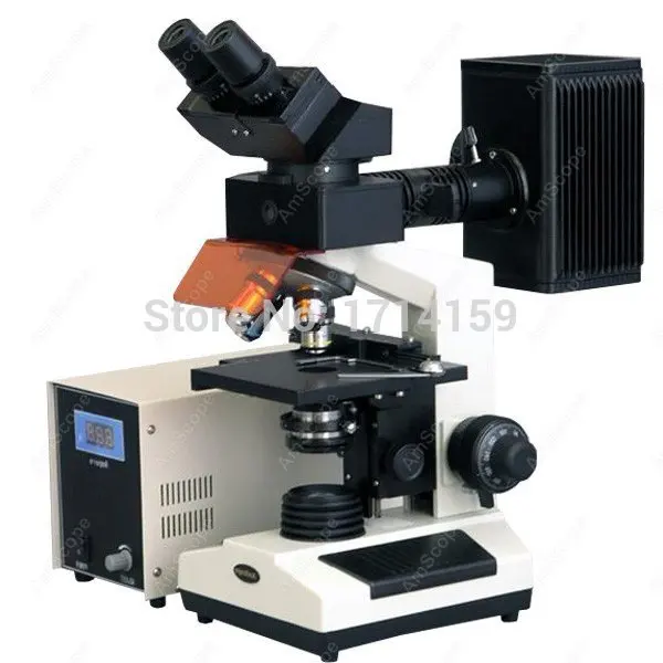 biology research-AmScope Supplies Binocular Compound Microscope EPI - Fluorescence