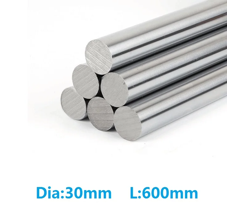 4pcs/lot 30mm linear shaft 600mm long 30x600mm hardened chromed plated linear shaft steel rod bar cnc router 3D printer