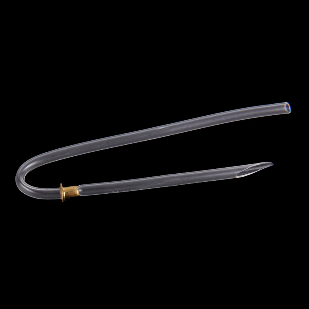 1pcs U Shape Bent Tubing With Lock Preformed Transparent PVC BTE Hearing Aids Clear Earmolds Tubes