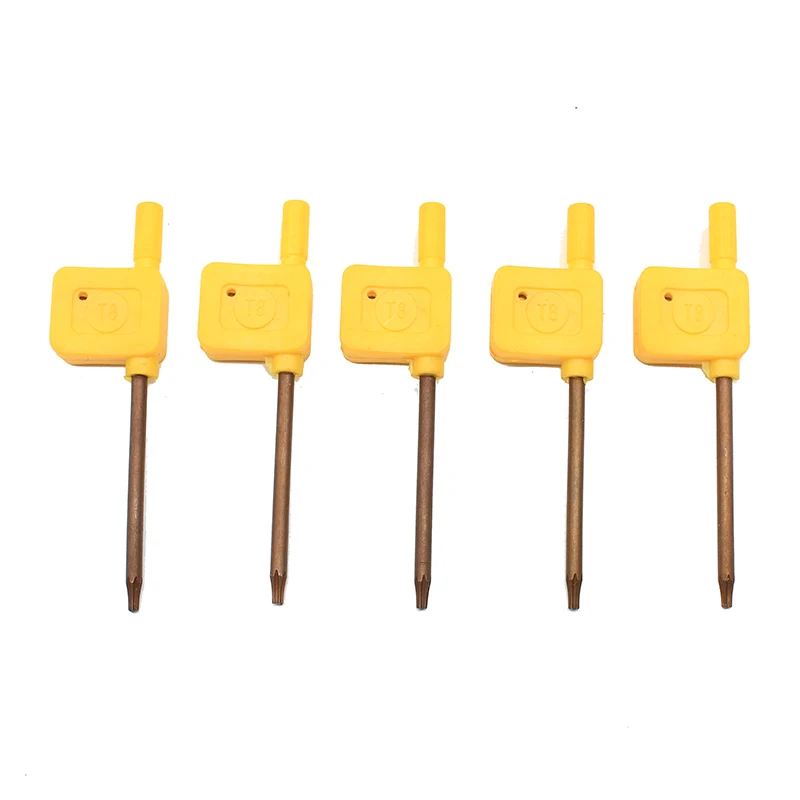 T8 cờ Vàng cờ lê Torx vít cờ lê chuẩn Torx CNC dụng cụ Máy Tiện phụ kiện công cụ Dụng Cụ Đựng Phụ Kiện