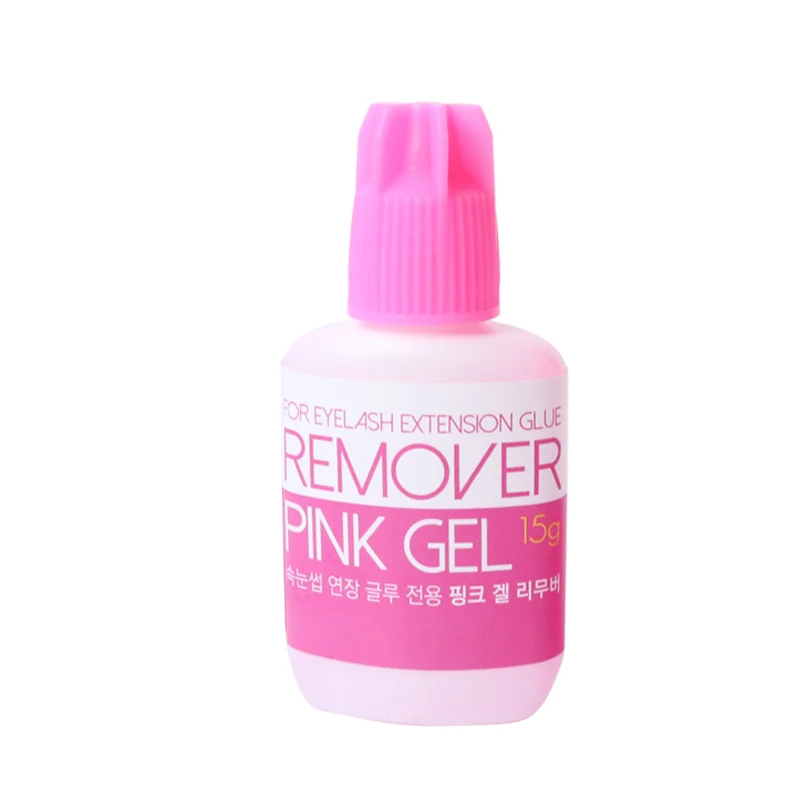 10 Pcs/Lot Pink Gel Remover For Eyelash Extension Glue From Korea Lash Extensions Glue Remover False Lash Makeup Tools 15g