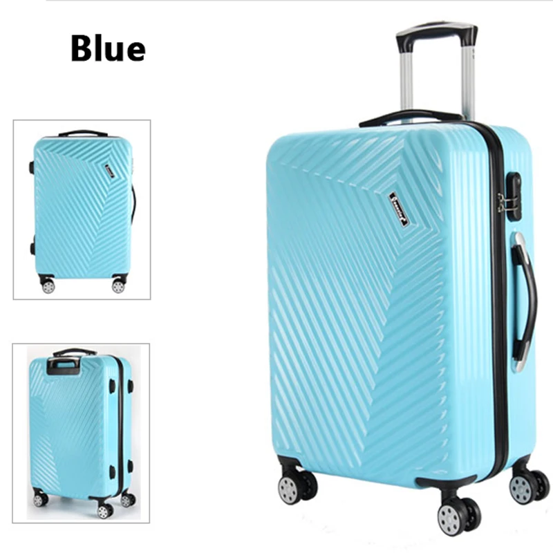 LeTrend Women Korea Rolling Luggage Spinner password Trolley Suitcase Wheels 20 inch Carry On Travel Bag Men Trunk