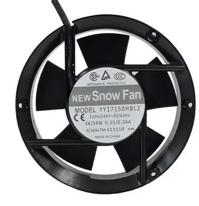 YY17150HBL2 AC 220V 171*171*50 dual ball fan / AC fan shaft flow fan