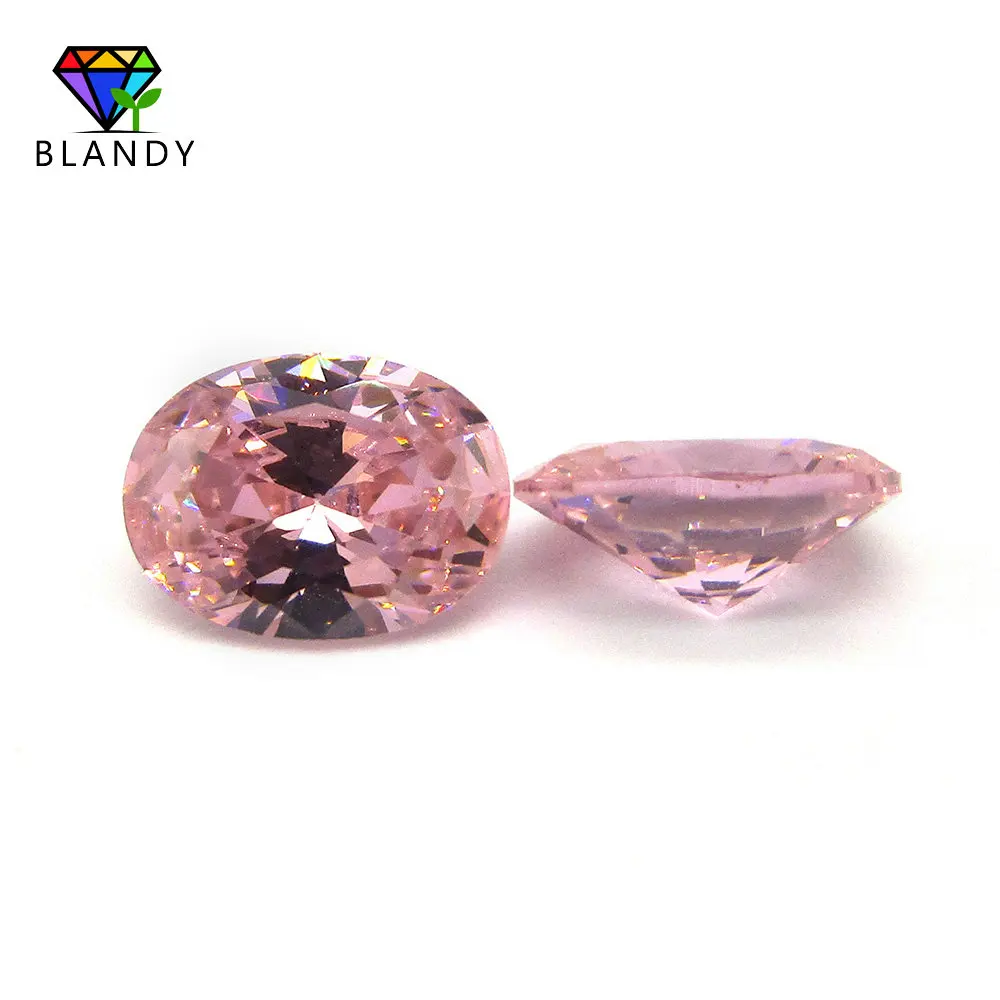 50pcs 3*4~12*16mm AAAAA Oval Shape White, Garnet, Olive, Purple, Black, Pink Cubic Zirconia Stone Loose CZ Synthetic Gems