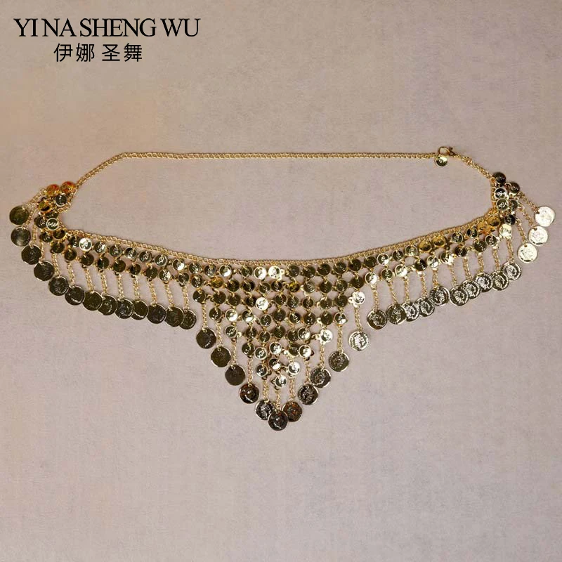 Belly Dance Accessories Chain Dancer Coin Waist Belt Triangle Belly Dance Waist Belt Ornament Oriental Dance Waist Chain Metal