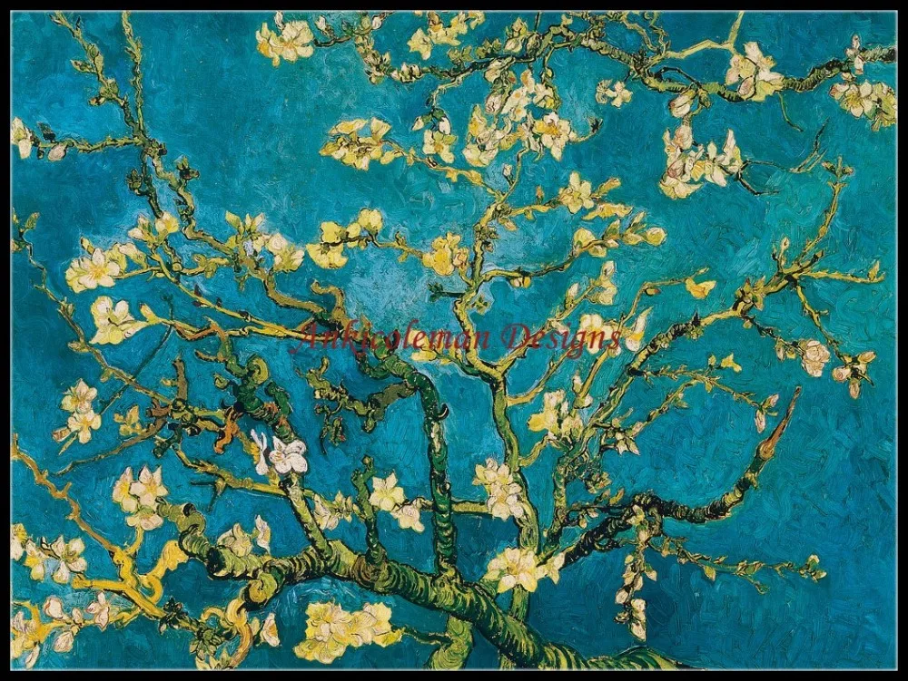 

Needlework for embroidery DIY DMC High Quality - Counted Cross Stitch Kit 14 ct Oil painting Van Gogh - Almond Branches in Bloom