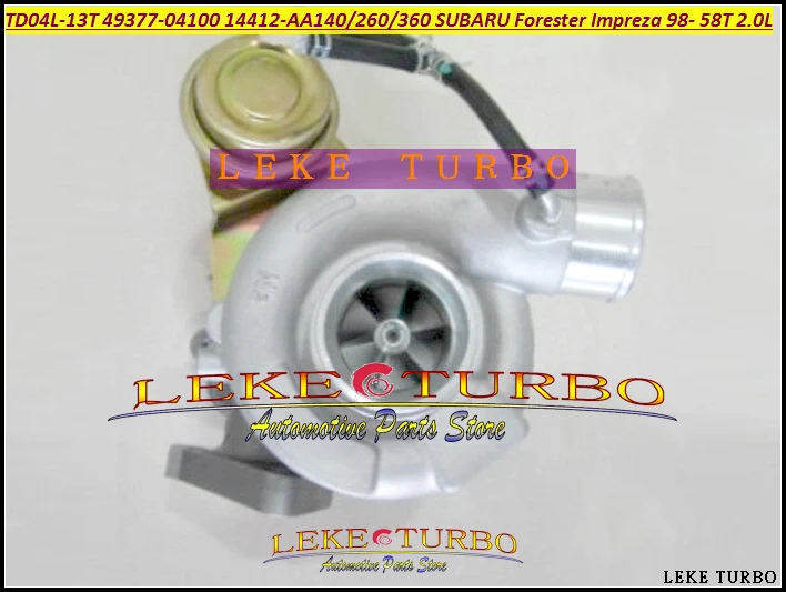 Free Ship TD04L 49377-04100 14412-AA140 14412-AA260 14412-AA360 Turbo Turbocharger For SUBARU Forester Impreza 98 58T 2.0L 210HP