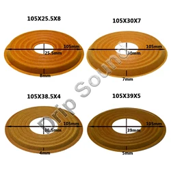 2pcs 105x25.5/105x30/105x38.5/105x39mm Elastic Wave Loudspeaker Subwoofer Woofer Bass Speaker Repair Spider Damper