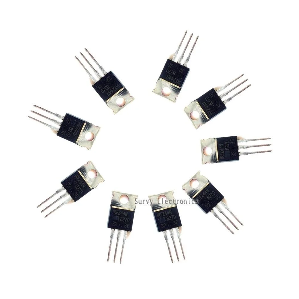 5 قطعة IRFZ44N IRFZ44 N-قناة 49A 55V الترانزستور MOSFET